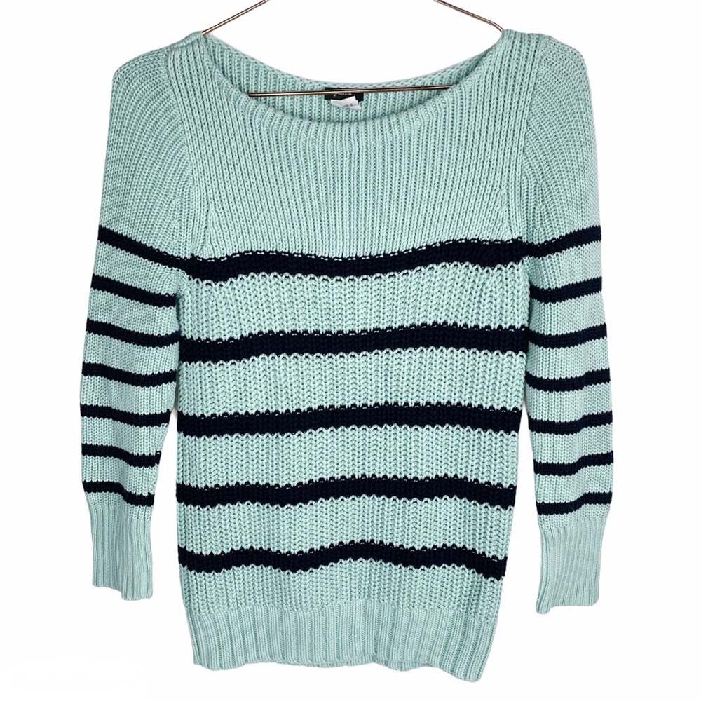 J.Crew Boatneck Ripple Stitch‎ Knit Sweater